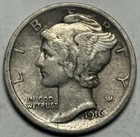 1916 Mercury Dime — XF Condition 🔥 Original Surfaces
