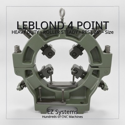LEBLOND 4 POINT HEAVY DUTY ROLLER STEADY REST 26'' Size