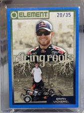 2010 Wheels Element #96 Brian Vickers Blue 20/35 Racing Roots B1R1