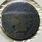 1874 Indian Head Cent - G Details: Corrosion **Semi-Key: 14,187,500 Minted**