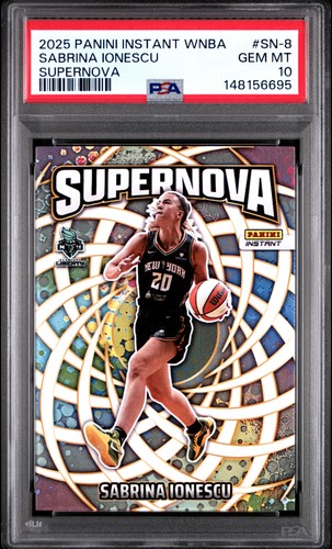 2025 PANINI INSTANT WNBA SUPERNOVA #SN-8 SABRINA IONESCU PSA 10