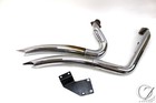 2006 06 Harley Softail FXST Header Chrome True Dual Radius Exhaust Set