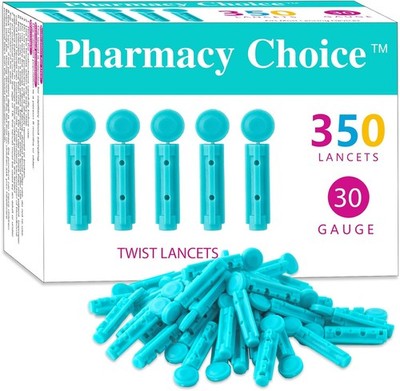 Blood Lancets,Twist Top Lancets for Lancing Devices,350 Count ，30 Gauge... 