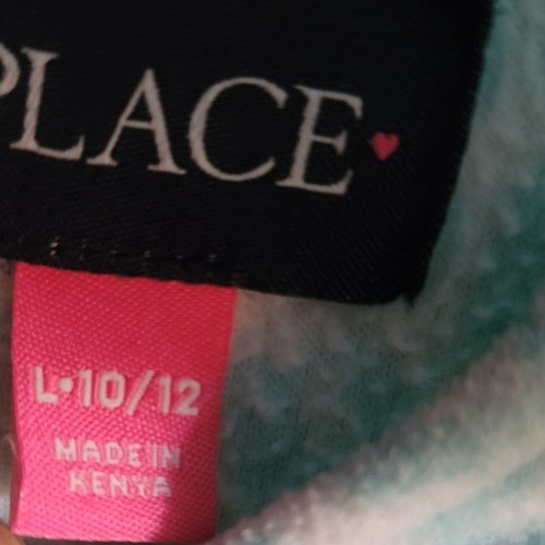 Children’s Place Girls Fleece Hoodie Pullover Sweatshirt White Size 10/12 - Picture 3 of 3