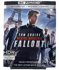 MISSION IMPOSSIBLE: FALLOUT 2018 4K UHD  Blu-ray - with Slipcover