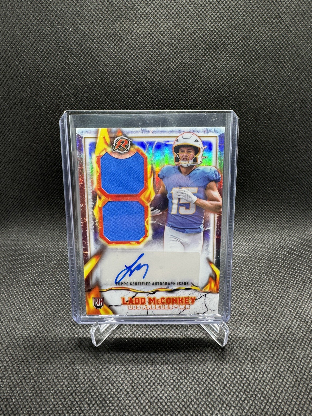 Ladd McConkey Ignite Rookie Patch Auto RPA IPA-LM - 2024 Topps Resurgence