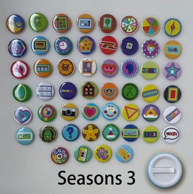 52 Pcs Preschool Education Hey Duggee seasons 3 Badge safety clip version