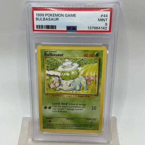 1999 Pokemon Base Set 44/102 Bulbasaur PSA Mint 9