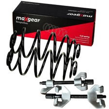 2x MAXGEAR Fahrwerksfeder Hinten + Federspanner für NISSAN PATHFINDER III 2.5D