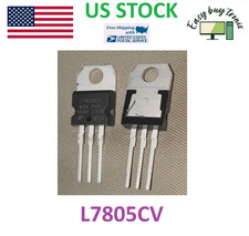 10Pcs LM7805 L7805 7805 IC Positive Voltage Regulator 5V 1.5A TO-220 USA