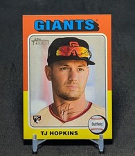 TJ Hopkins Rookie 2024 Topps Heritage High Number Card #628 San Francisco Giants