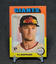 TJ Hopkins Rookie 2024 Topps Heritage High Number Card #628 San Francisco Giants