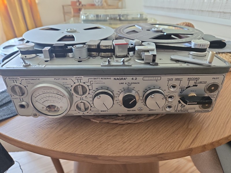 Nagra 4.2 reel to reel portable tape recorder Nice Works! Video&Info Description