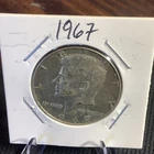 Kennedy Half Dollar 1967 40% Silver Circulated 50C Uncertified US Coin