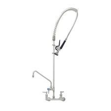 T&S Brass S-0133-A12-BY Eversteel Wall Mount Pre-Rinse Unit w/ 12" Swing Nozzle