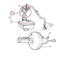 Tankdeckel SchüSsel FlüSsigkeit Bremsen Fiat Tipo Original 7745780