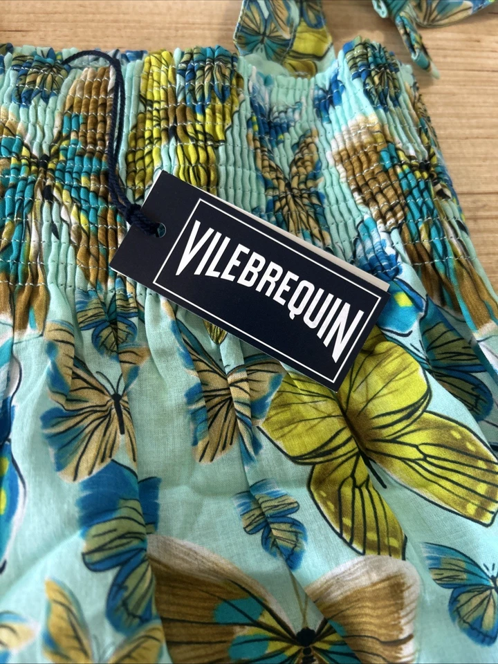 NEW WITH TAGS VILEBREQUIN 100 % Cotton Swim Suit Cover Up DRESS - Size 6 ANS - Image 4 of 4