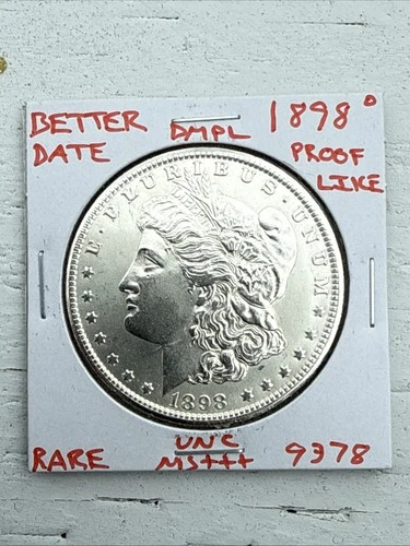 1898 O BU GEM MORGAN SILVER DOLLAR UNC MS+++ DMPL U.S. MINT RARE COIN 9378