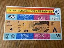 R20349 Unused Ticket PALCO World Cup 1982 WC 82 Poland Belgium Match 38 RARE!!!!