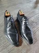 Oliver Sweeney Twister Black Leather Lace Up Oxfords Shoes Men's US 8