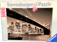 Ravensburger 1000pc Manhattan  Brooklyn Bridge 2008 jigsaw puzzle Very Rare