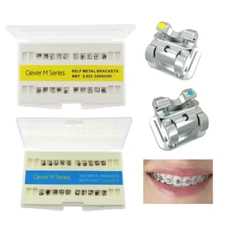 Dental Orthodontic Self Ligating Brackets AO Empower Braces Metal Roth MBT 022