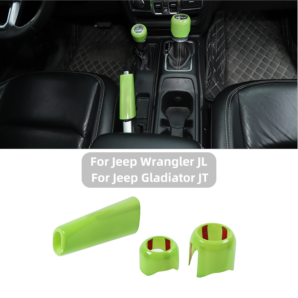Handbrake Brake & Gear Shift Cover Trim for Jeep Wrangler JL 2018+ Accessories