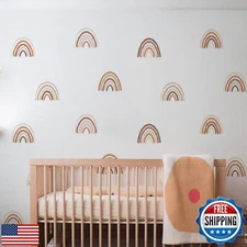 funlife 10 PCS Peel and Stick Boho Rainbow Wall Stickers, Self Adhesive Rainb