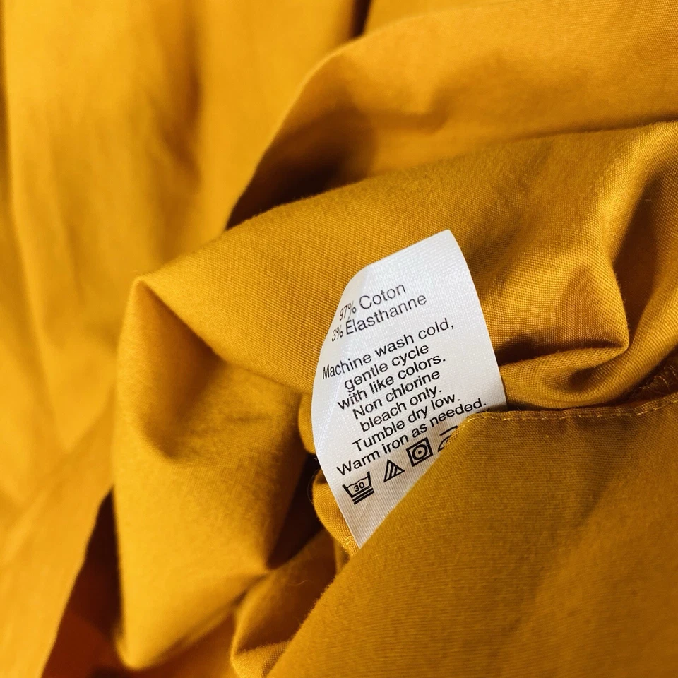 J. Top campesino cuello cuadrado talla XS caléndula naranja algodón G7059 Foto 4 de 4