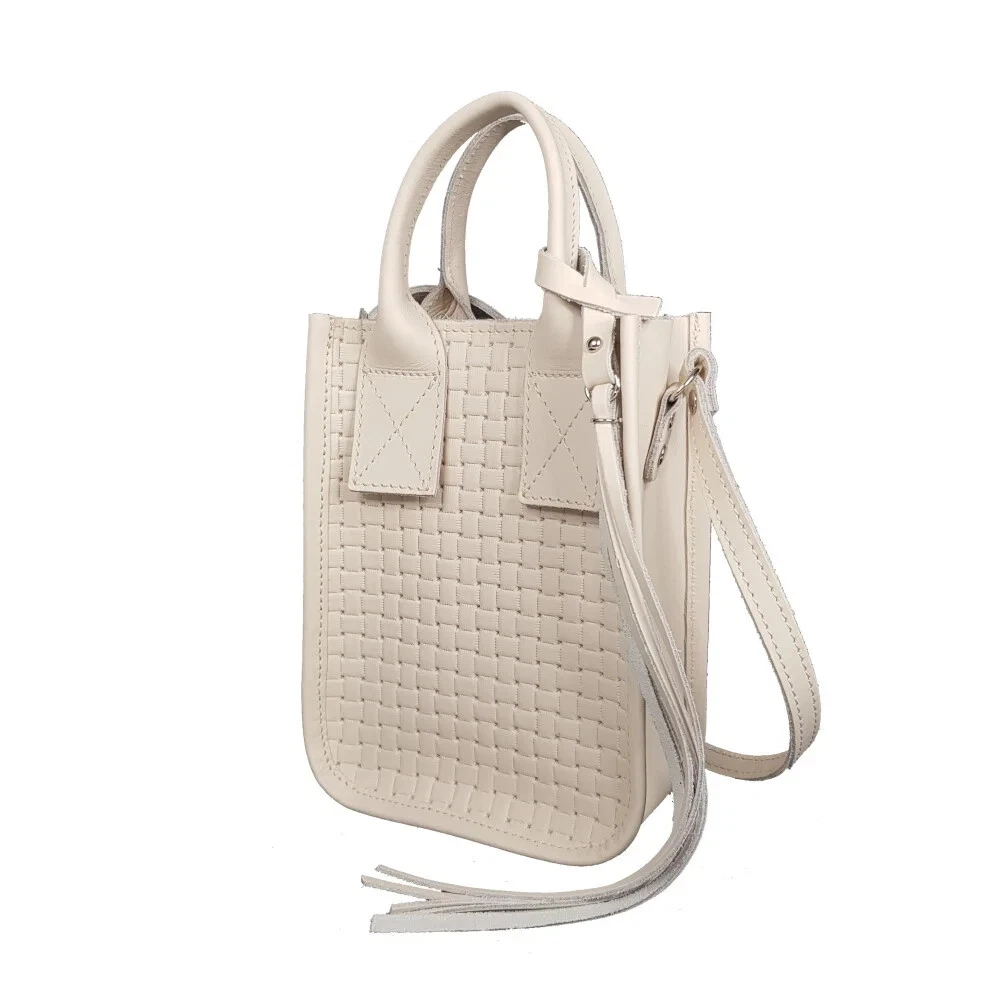 COACH Borsa a mano donna in VERA PELLE fatta a mano tracolla nera tracolla