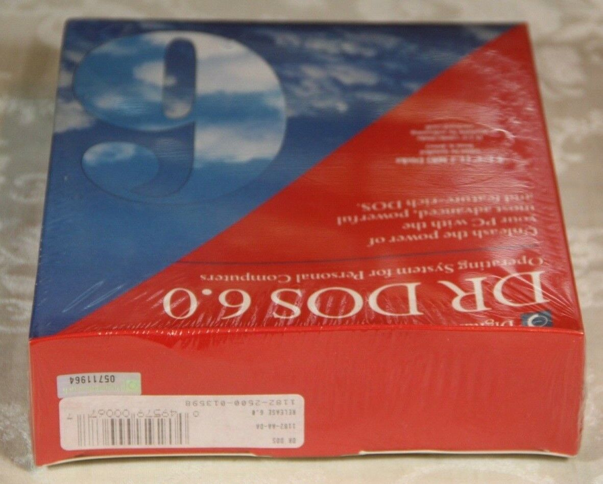 DR-DOS 6.0 COMPLETE AND SEALED in Original Box - See Pics for Condition Beperkte verkoop, klassieke populariteit