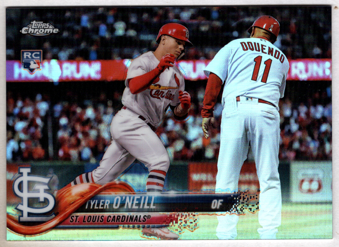 Tyler O'Neill 2018 Topps Update Chrome Refractor RC /250 (Minor Corner Wear)