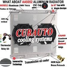 4 Rows Radiator+Shroud Fan For 05-18 Nissan Frontier Pathfinder;2009-12 Equator