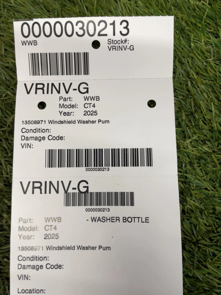 ✅ 2025 CADILLAC CT4 WASHER BOTTLE PUMP PN:13508971 OEM - Image 4 of 4