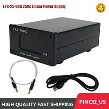 LPS-25-USB 25VA Linear Power Supply Low Noise USB 5V DC5.5/2.1 Dual Output pe66