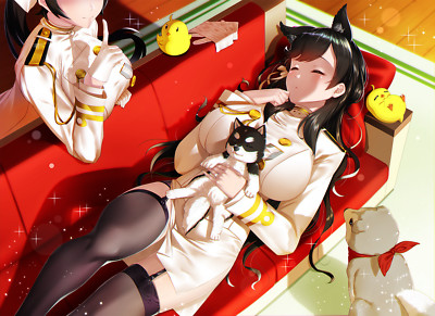Anime girls art portrait 2d azur lane takao CCG Gaming Mat Desk