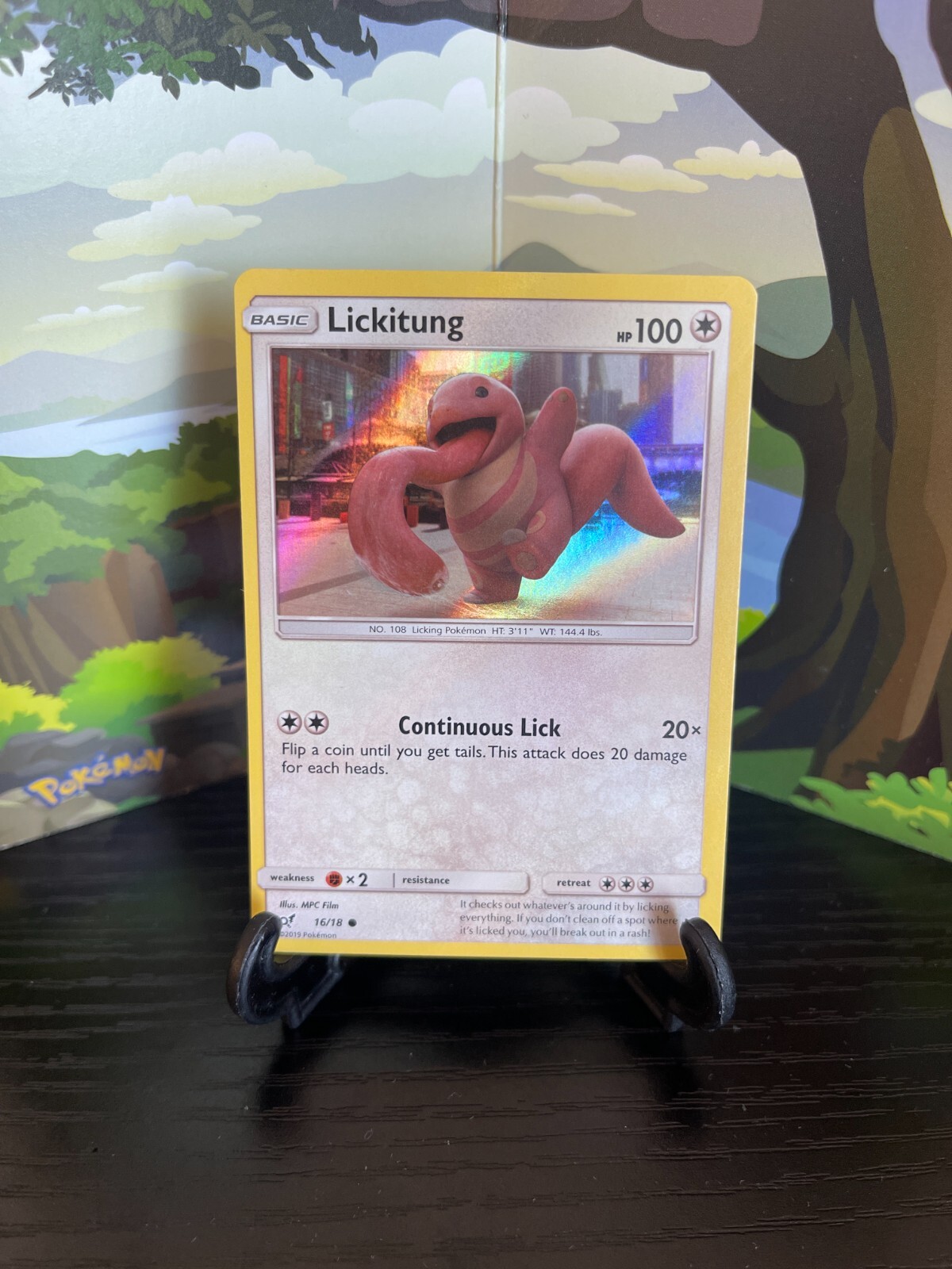 Lickitung 16/18 - Detective Pikachu - Holo - Pokemon Card TCG - LP