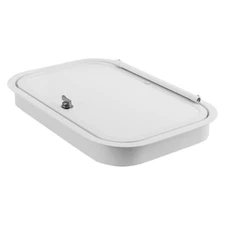 18''x12'' RV Trailer Baggage Cargo Compartment Access Door White Pebble Texture