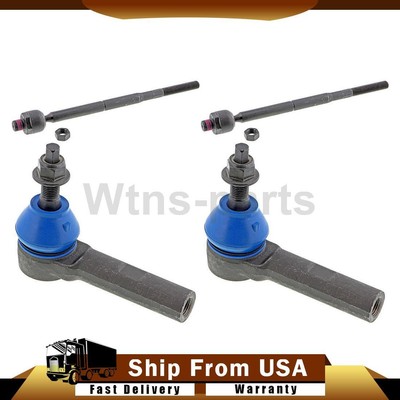 Front Inner Outer Tie Rod Ends 4PCS For Dodge Magnum 3.5L RWD 2005-2008