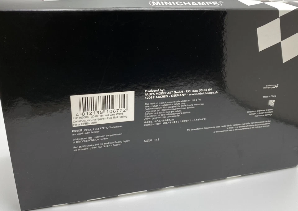 Red Bull Racing RB6 Set Vettel/Webber, 2010 Formula 1, 1:43 Minichamps 412100506 - Image 3 of 4