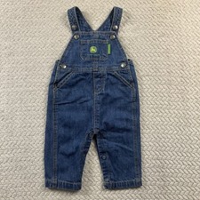 John Deere Denim Overalls size 3/6 Months Western farm Tractor Little farmer