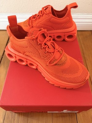 FERRAGAMO Nima Knit Sneaker in orange, Size 7.5 M | eBay