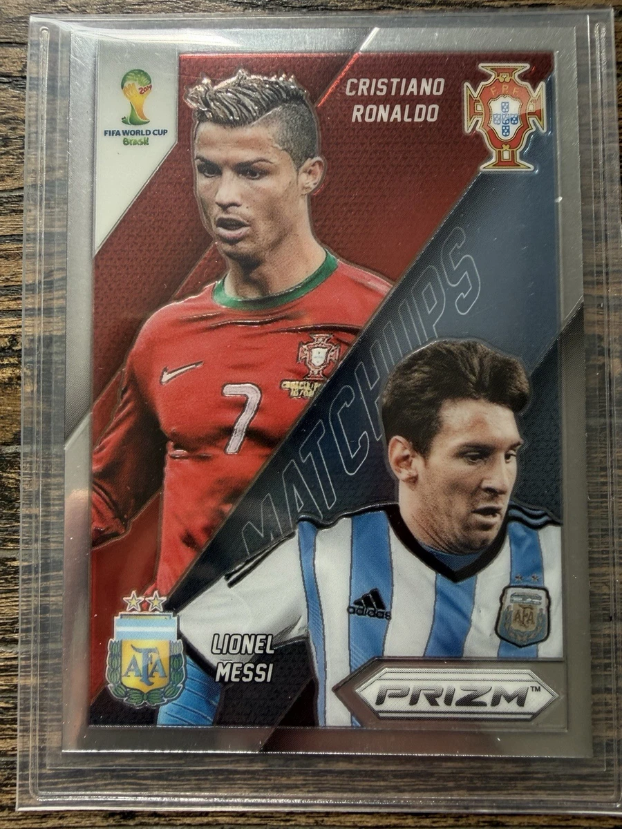 2014 Panini Prizm World Cup Cristiano Ronaldo Lionel Messi #19 for