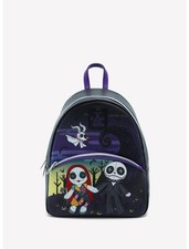 Disney The Nightmare Before Christmas Jack  Sally Doll Mini Backpack Loungefly