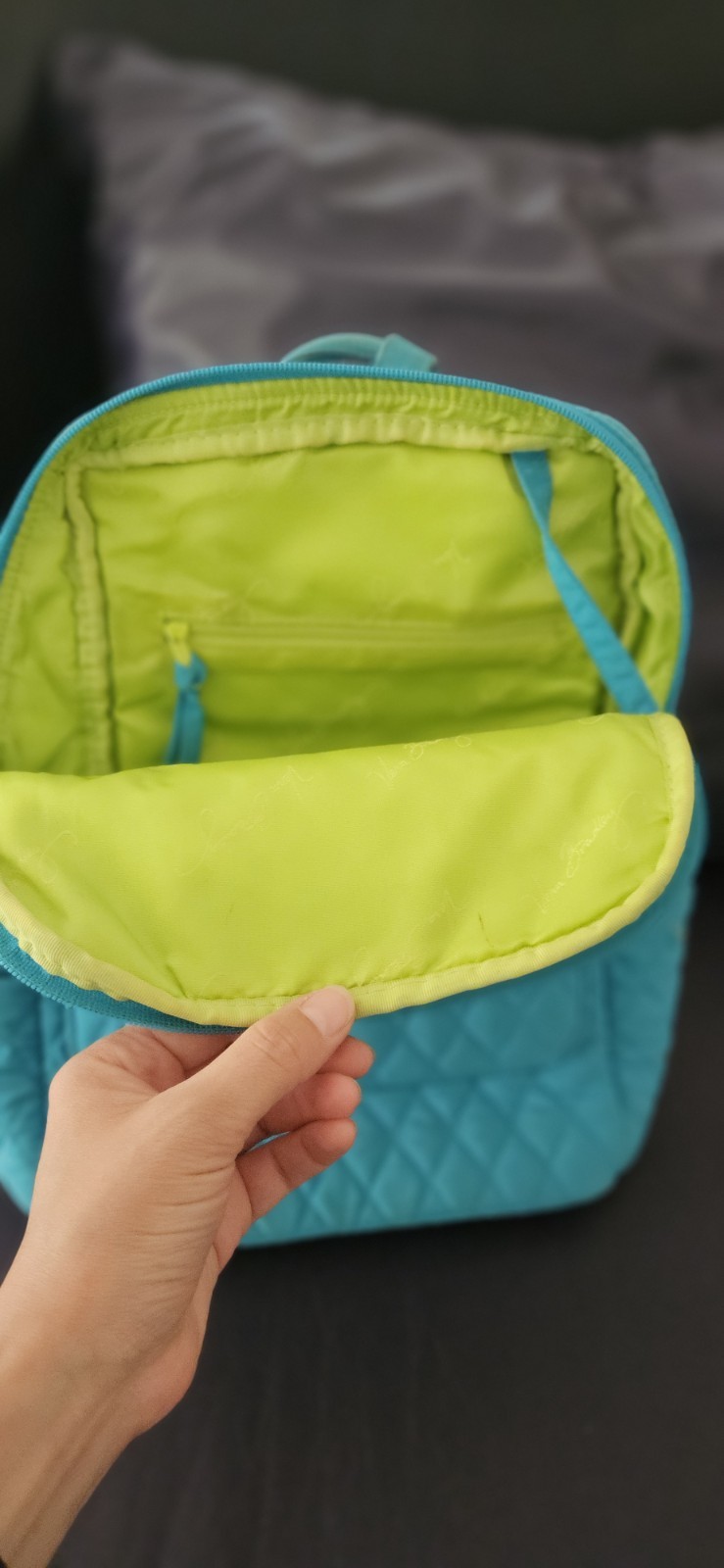 Vera Bradley Compact Essential Backpack Turquoise… - image 3