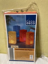 Casa Deco Rest 6 von 12 Leuchttueten aus Papier Gelb Orange