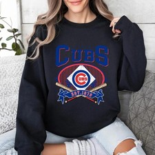 Vintage 90s Style Chicago Cubs Sweatshirt: Baseball Crewneck Shirt
