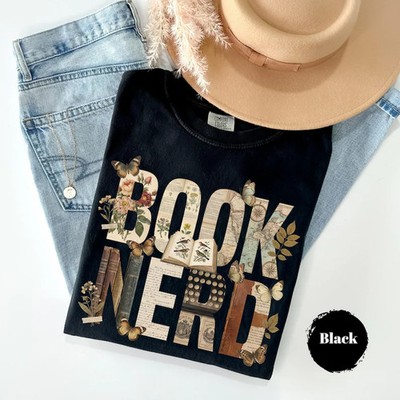 Book Nerd Reading Comfort Tee Book Lover Gift