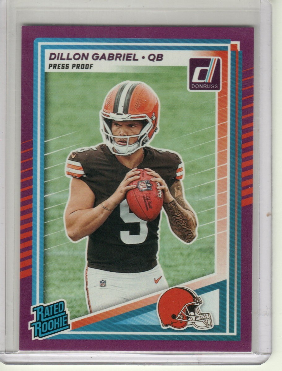 2025 Donruss #316 Dillon Gabriel Press Proofs Purple
