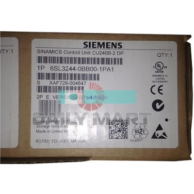 New in Box Siemens 6SL3244-0BB00-1PA1 Sinamics G120 Control Unit Profibus DP 5W